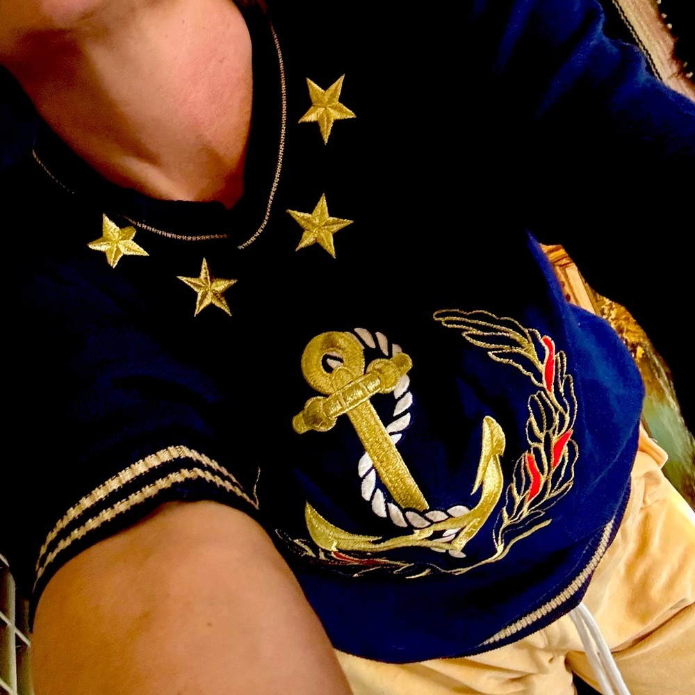 Super navy vintage sweater